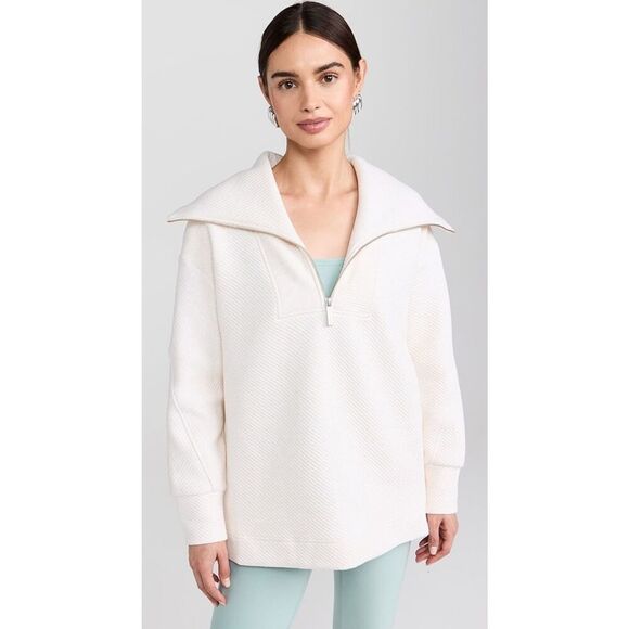 NWT sweaty Betty Radiant Half Zip Sweatshirt, neutral pink XS $130 - Picture 1 of 8